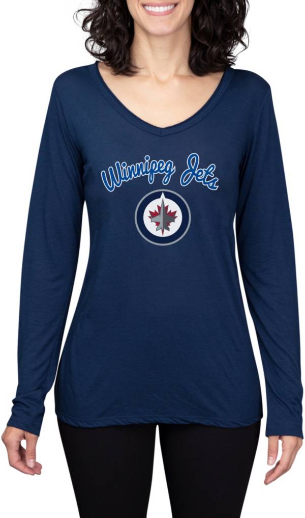 Concepts Sport Women's Winnipeg Jets Marathon Knit Long Sleeve T-Shirt ...