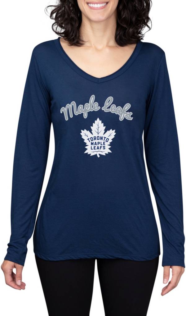 Concepts Sport Women's Toronto Maple Leafs Marathon Knit Long Sleeve T ...