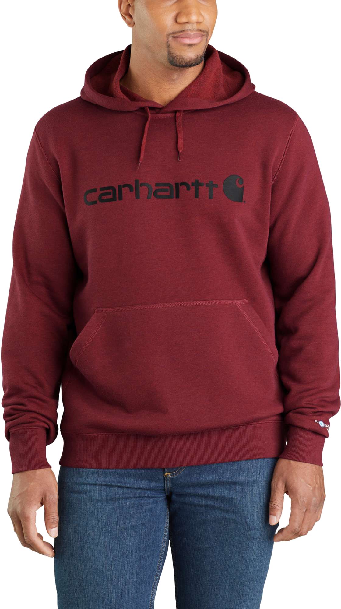 maroon carhartt sweatshirt