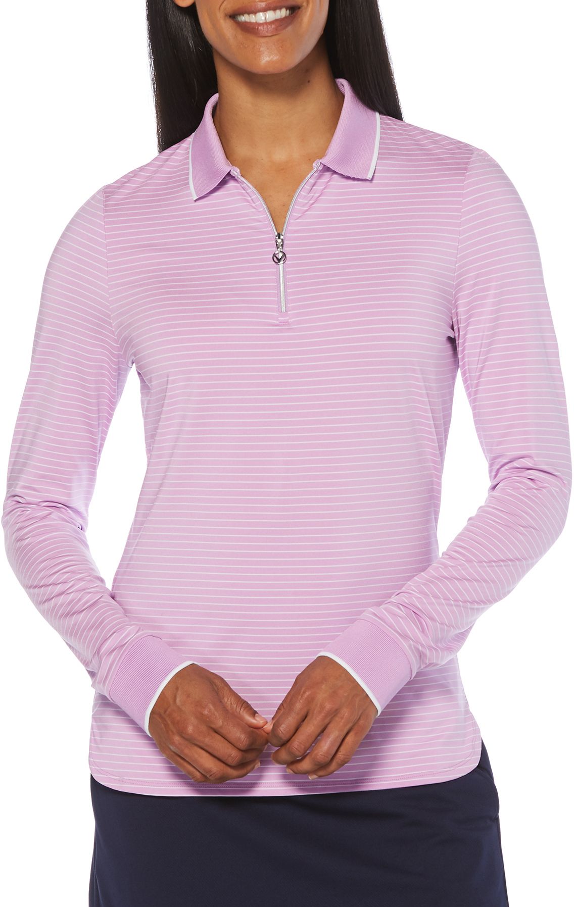 womens long sleeve golf polo