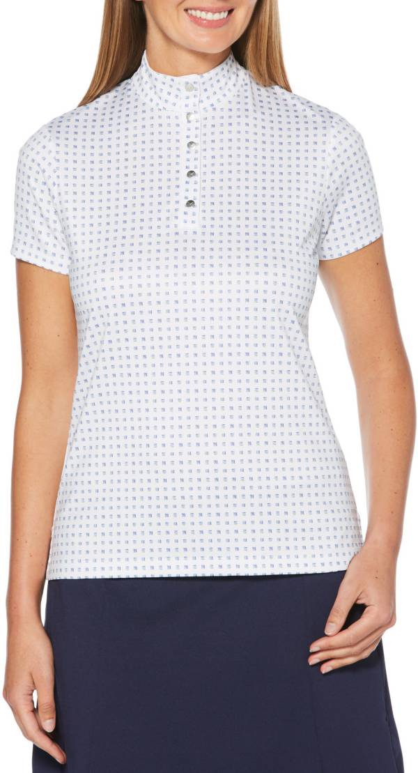 Download Callaway Women's Geo Print Mock Golf Polo | Golf Galaxy