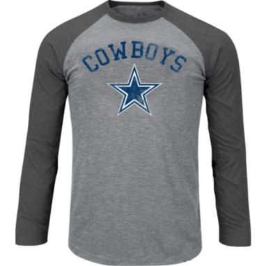 sorry, Dallas Cowboys Merchandising Men's Grey Long Sleeve Raglan Shirt is currently out of stock