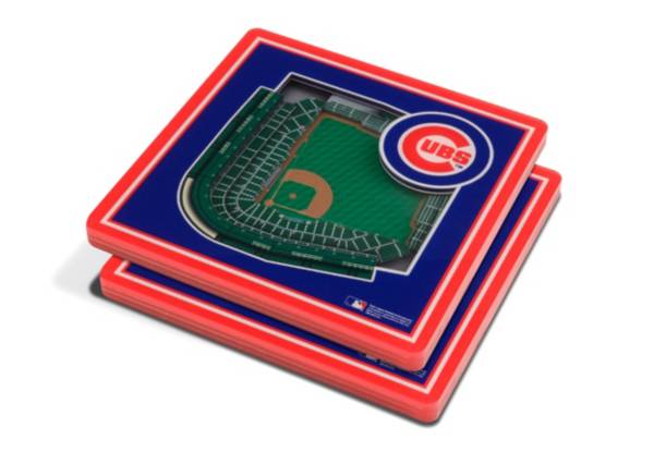 You the Fan Chicago Cubs 3D Stadium Views Coaster Set product image