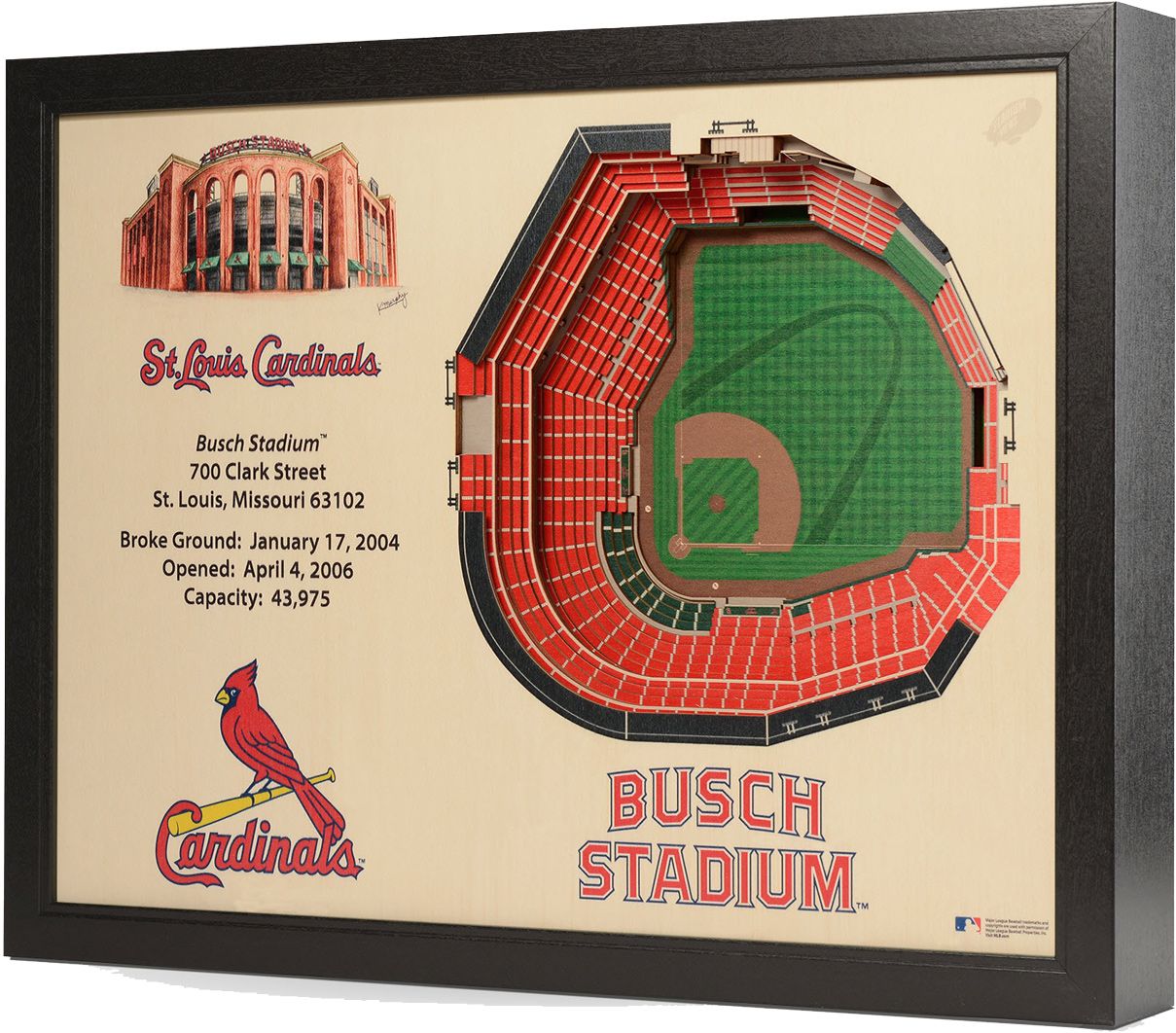 You the Fan St. Louis Cardinals 25-Layer StadiumViews 3D Wall Art