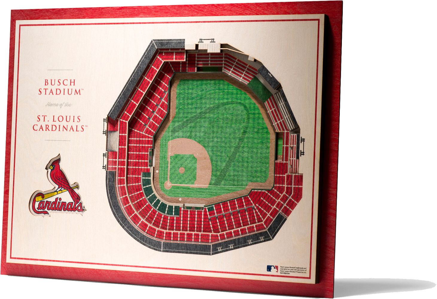 YouTheFan St. Louis Cardinals 5-Layer StadiumViews 3D Wall Art product image