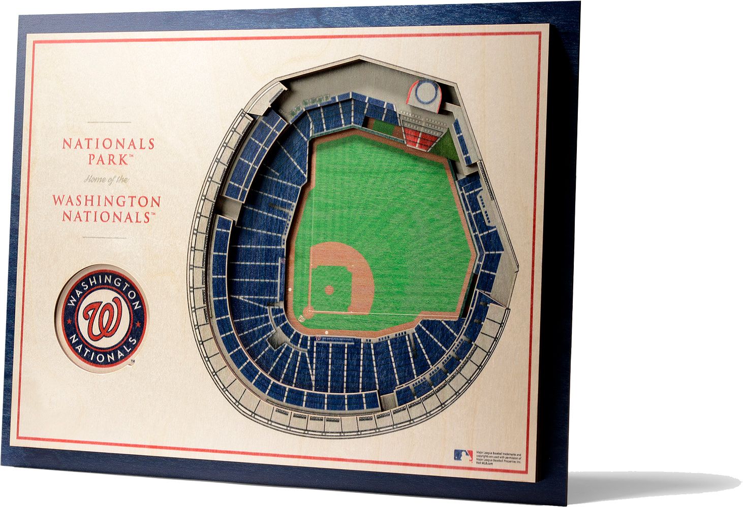 YouTheFan Washington Nationals 5-Layer StadiumViews 3D Wall Art product image