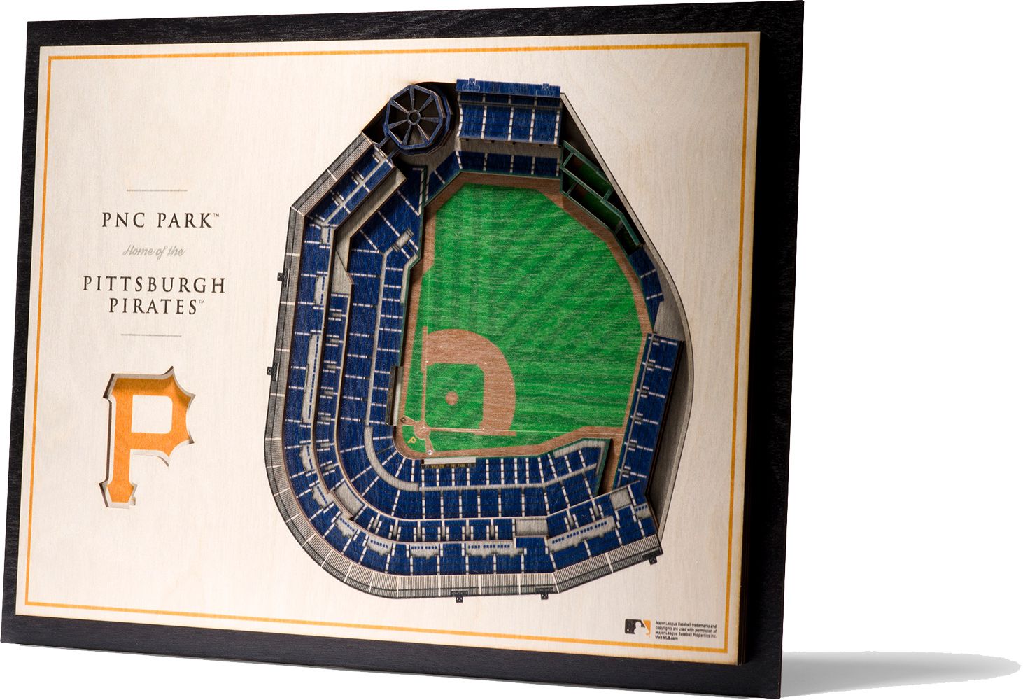 YouTheFan Pittsburgh Pirates 5-Layer StadiumViews 3D Wall Art product image