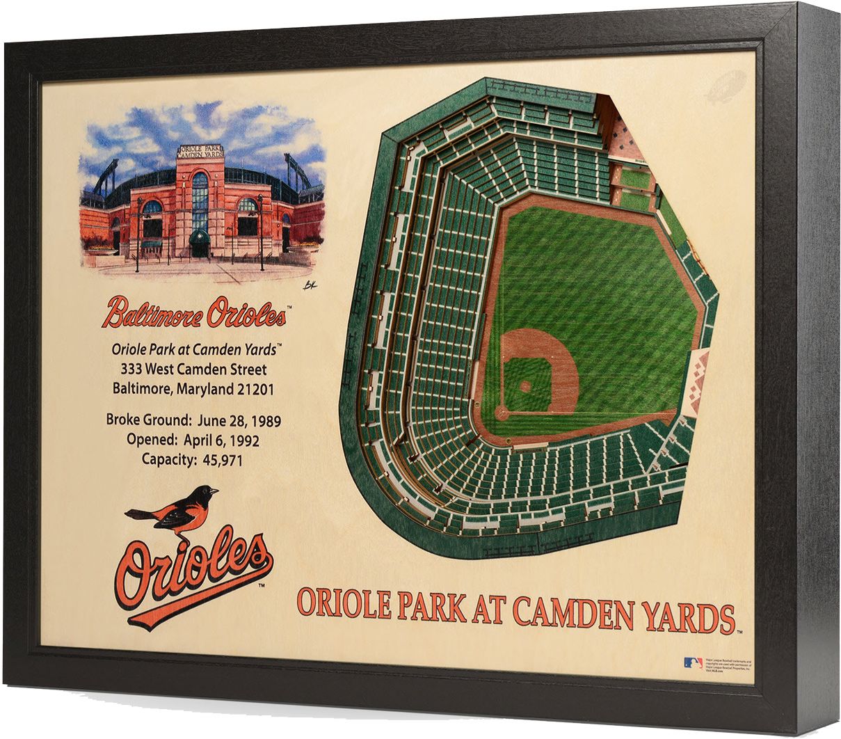 You the Fan Baltimore Orioles 25-Layer StadiumViews 3D Wall Art
