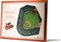 YouTheFan MLB Baltimore Orioles 3D Logo Series Wall Art - 12x12