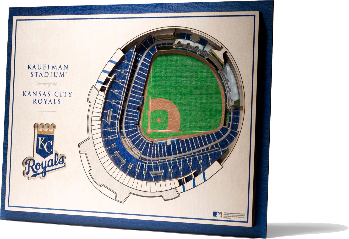 You the Fan Kansas City Royals 5-Layer StadiumViews 3D Wall Art