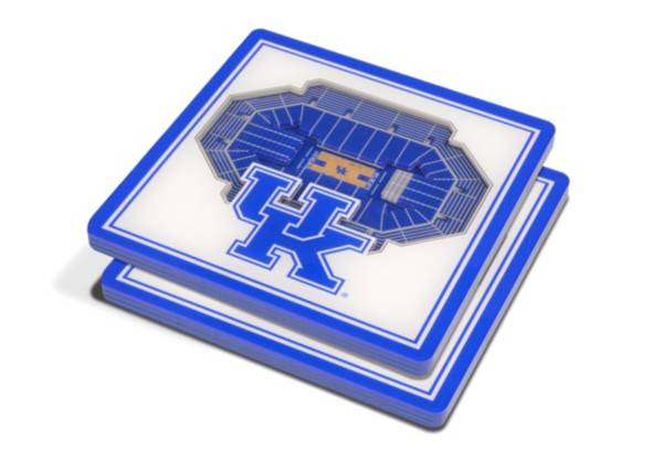 You the Fan Kentucky Wildcats 3D Stadium Views Coaster Set