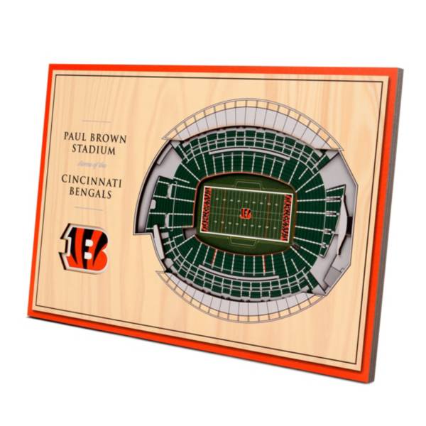 Blakeway Panoramas Cincinnati Bengals Panoramic Picture with Deluxe Frame | NFLBEN4D