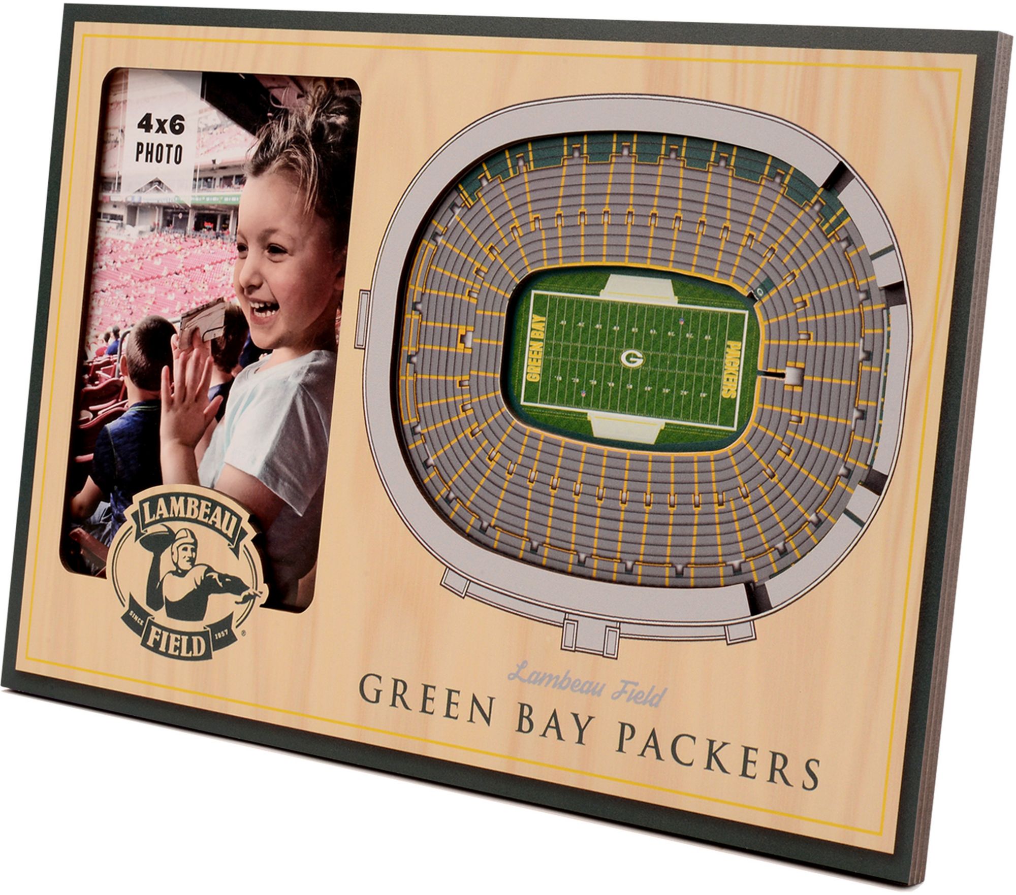YouTheFan Green Bay Packers 3D Picture Frame product image