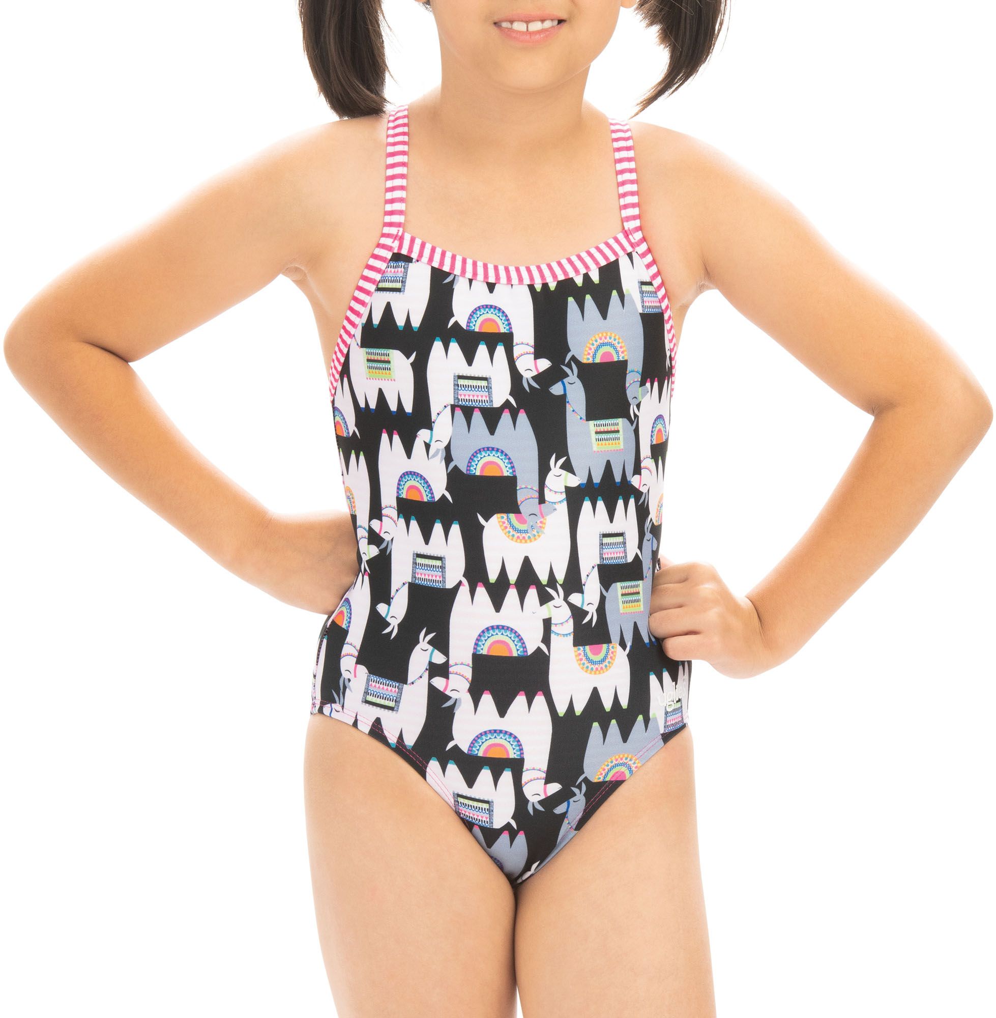 girls llama swimsuit