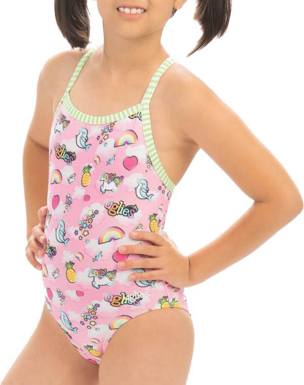 Dolfin Girls' Uglies Print One Piece Swimsuit product image