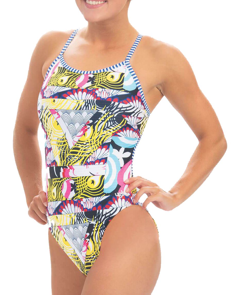 Dick's Sporting Goods Dolfin Women's Uglies Print String Back One Piece  Swimsuit