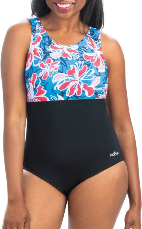 Dolfin Women's Aquashape High Clasp Neck Swimsuit