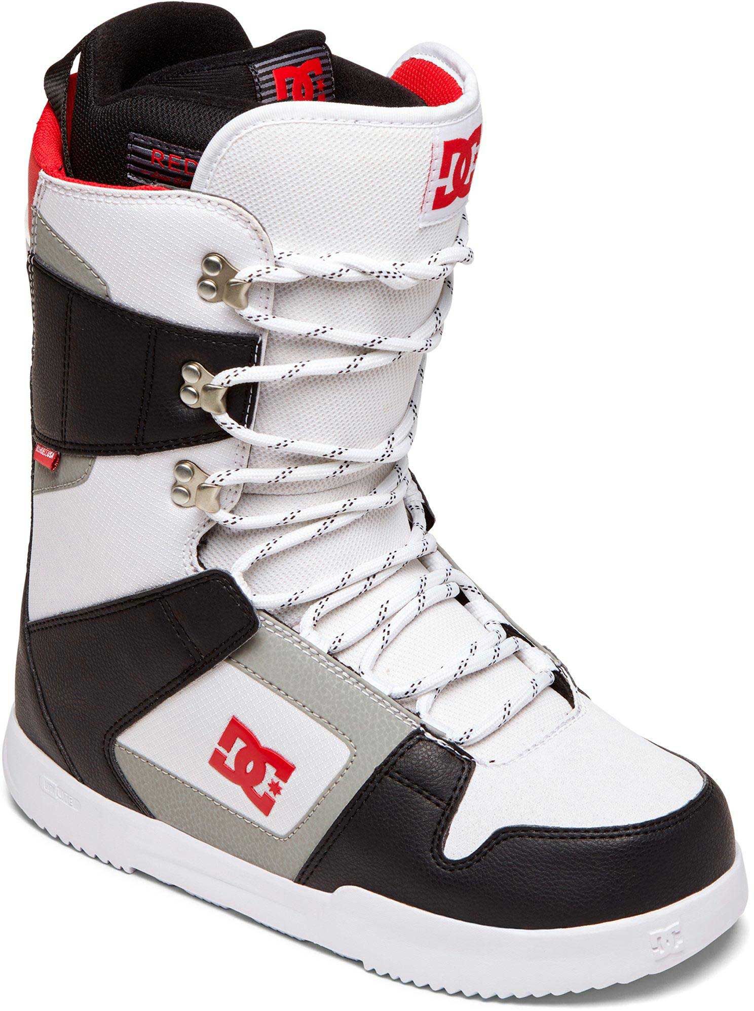 dc white snowboarding boots