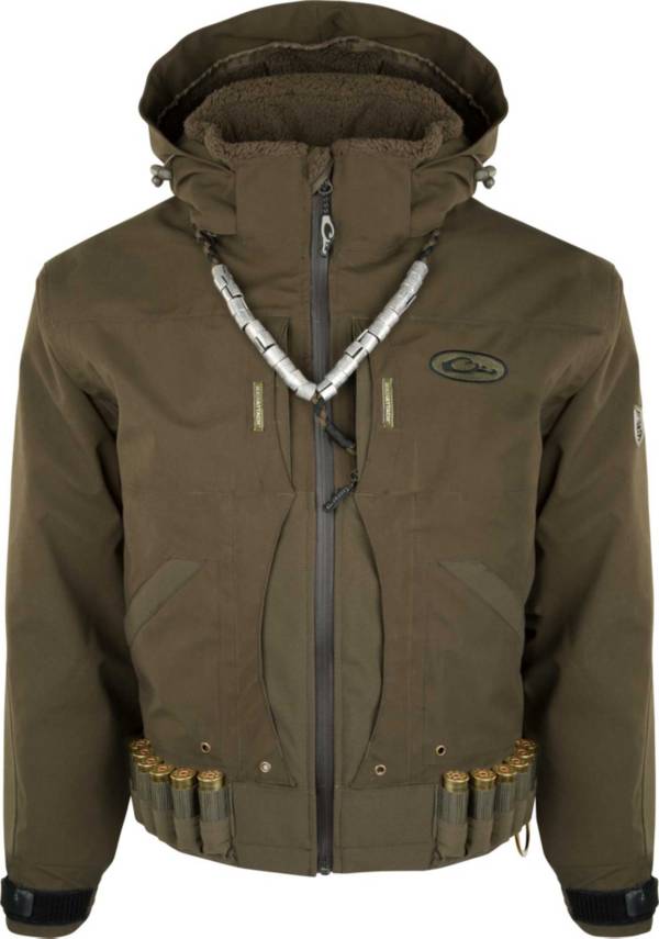 Drake Waterfowl Men's Guardian Elite Flooded Timber Shell Weight Hunting Jacket product image