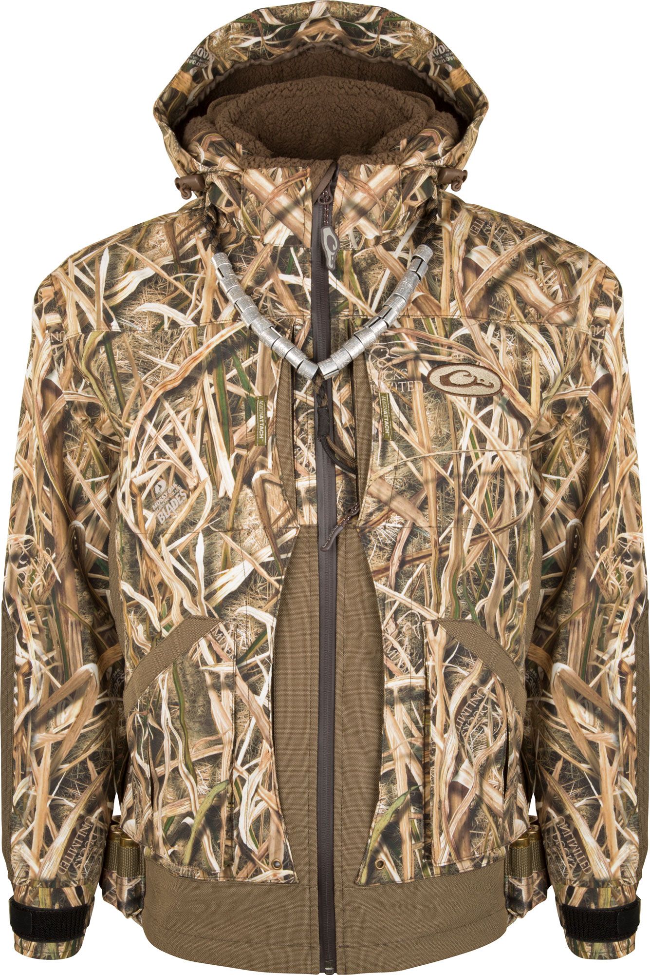 drake waterfowl hooded jacket