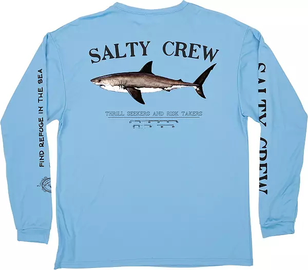 Salty Crew Bruce Long Sleeve Sunshirt Light Blue / XXL