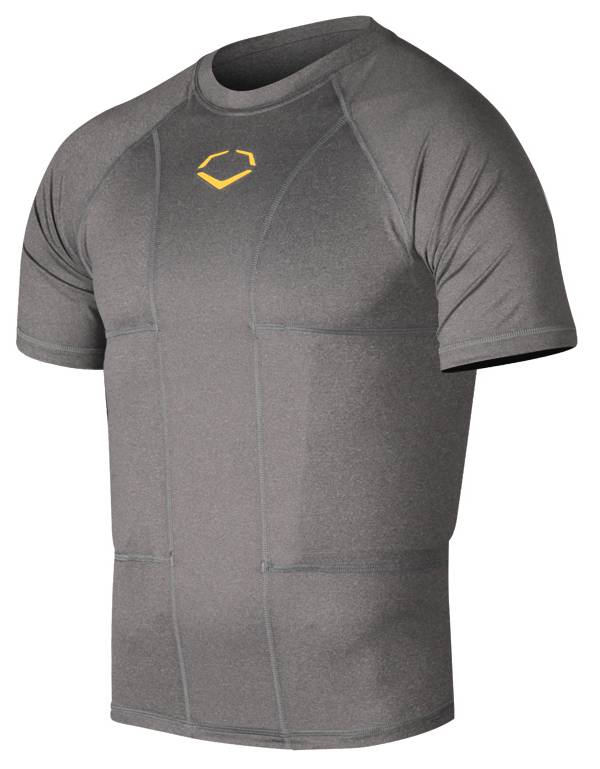 Padded Football Shirt, Rib Protectors Youth Compression Shirt with