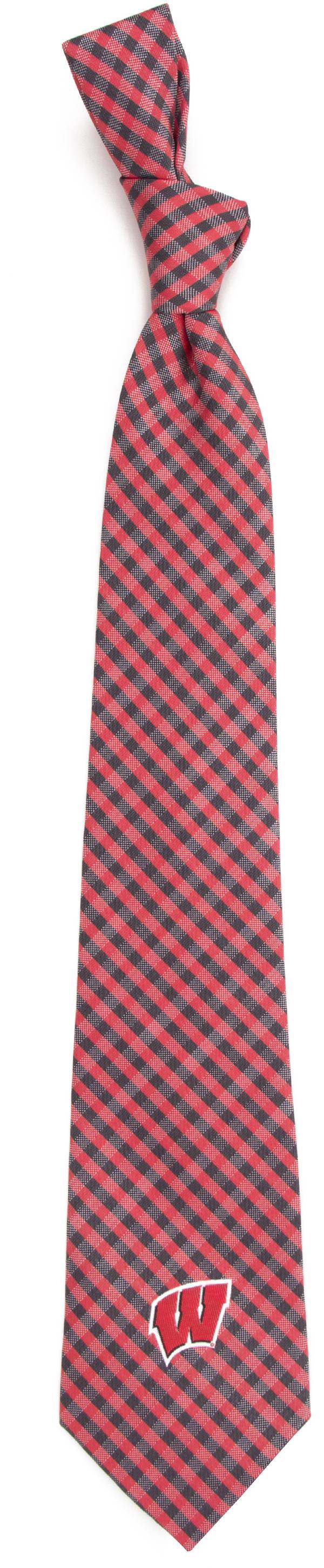 Eagles Wings Wisconsin Badgers Gingham Necktie product image