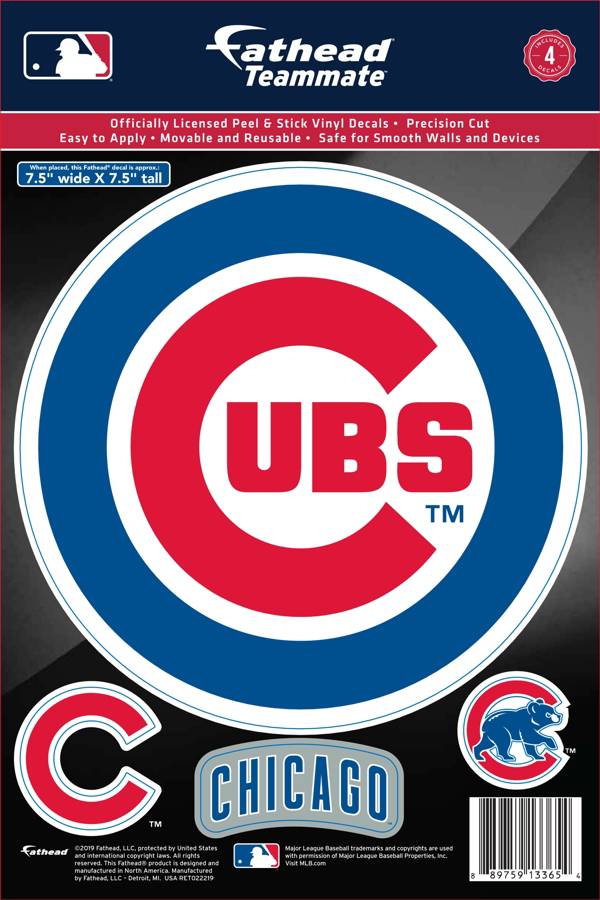 Fathead Chicago Cubs Logo Wall Decal Dick S Sporting Goods