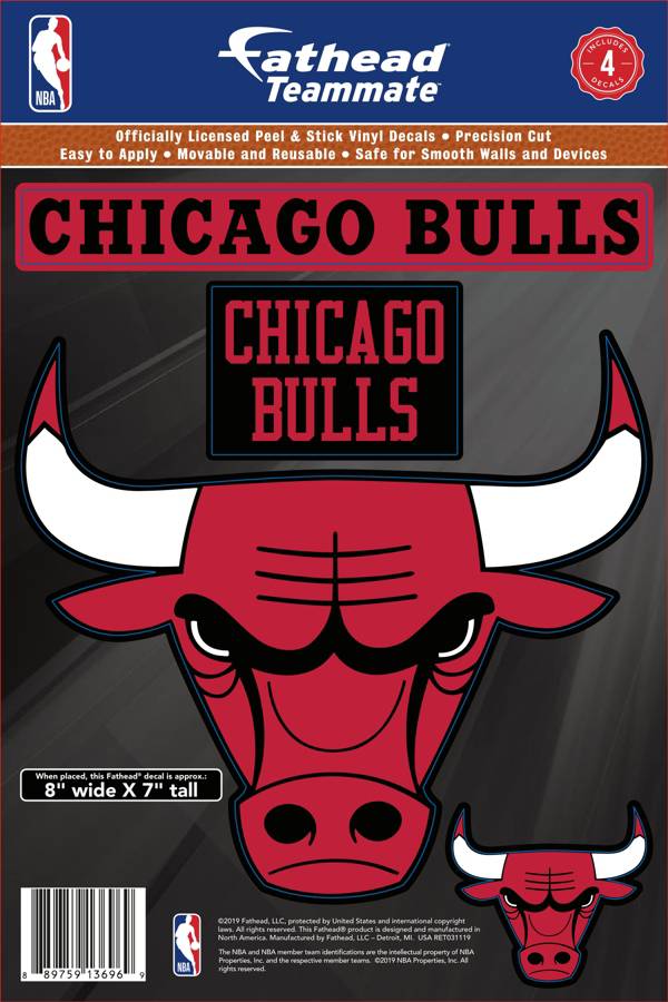 Fathead Chicago Bulls Logo Wall Decal Dick S Sporting Goods