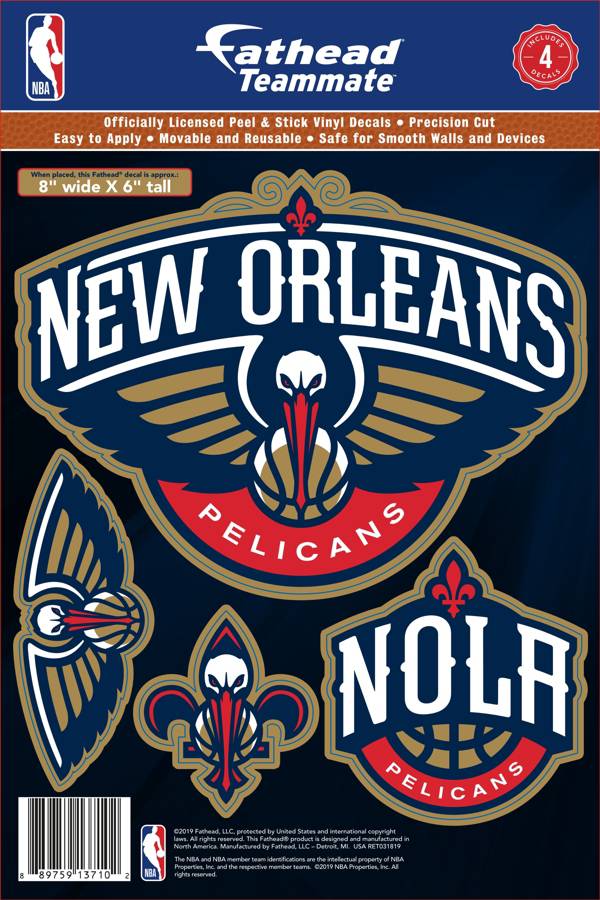 Fathead New Orleans Pelicans Logo Wall Decal Dick S Sporting Goods