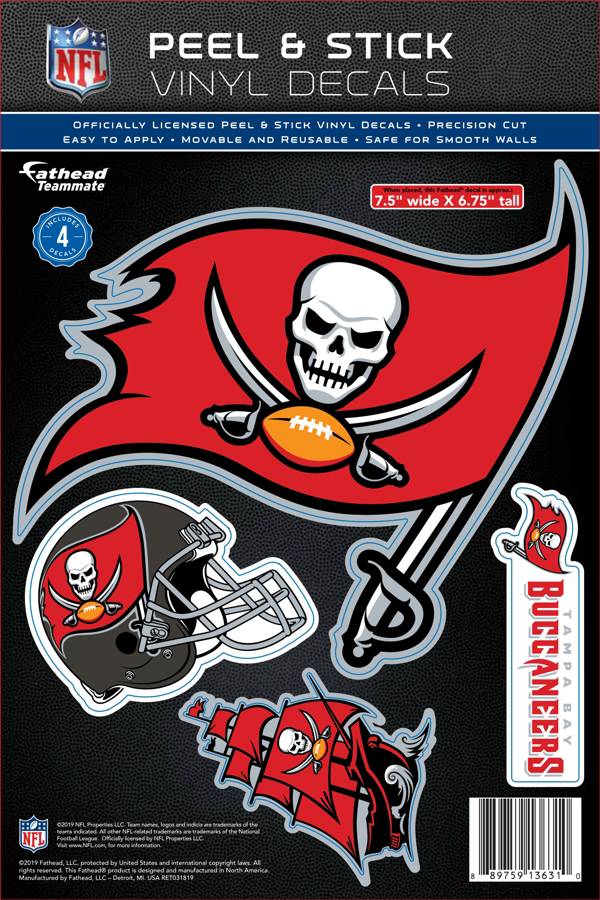 fathead tampa bay buccaneers logo wall decal dick s sporting goods fathead tampa bay buccaneers logo wall decal