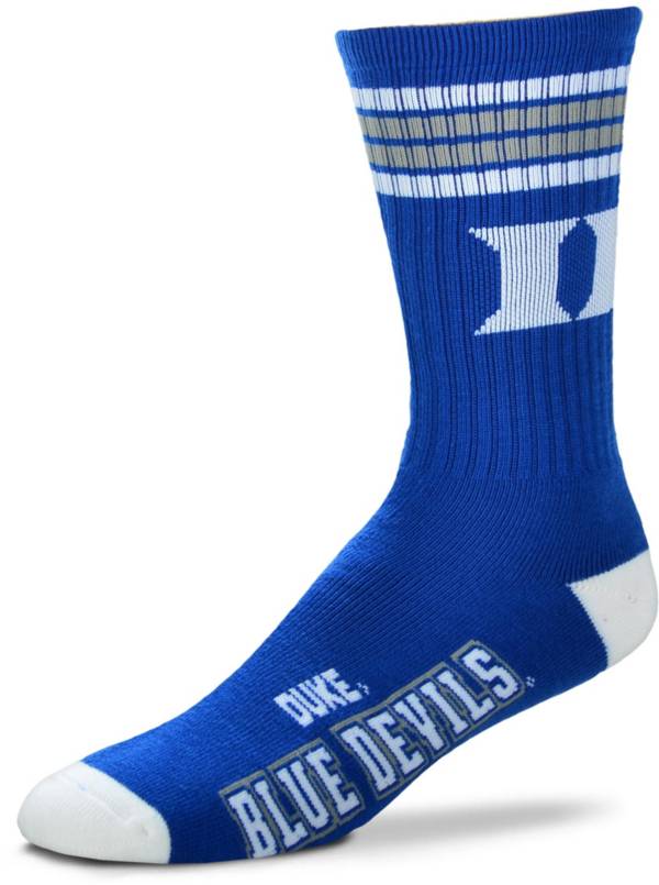 For Bare Feet Duke Blue Devils 4-Stripe Deuce Crew Socks product image