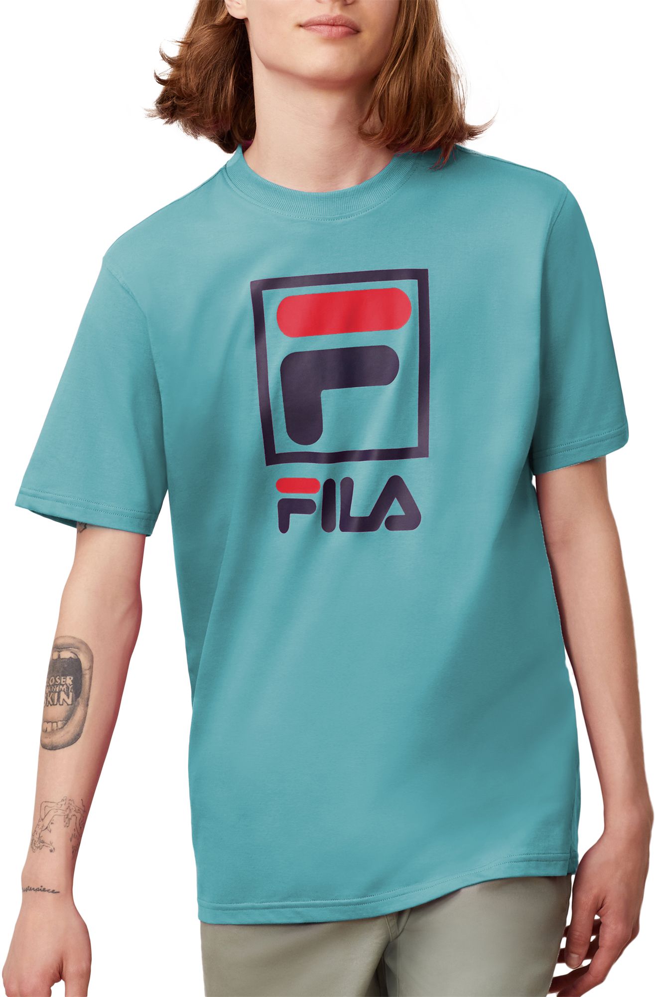 teal fila shirt