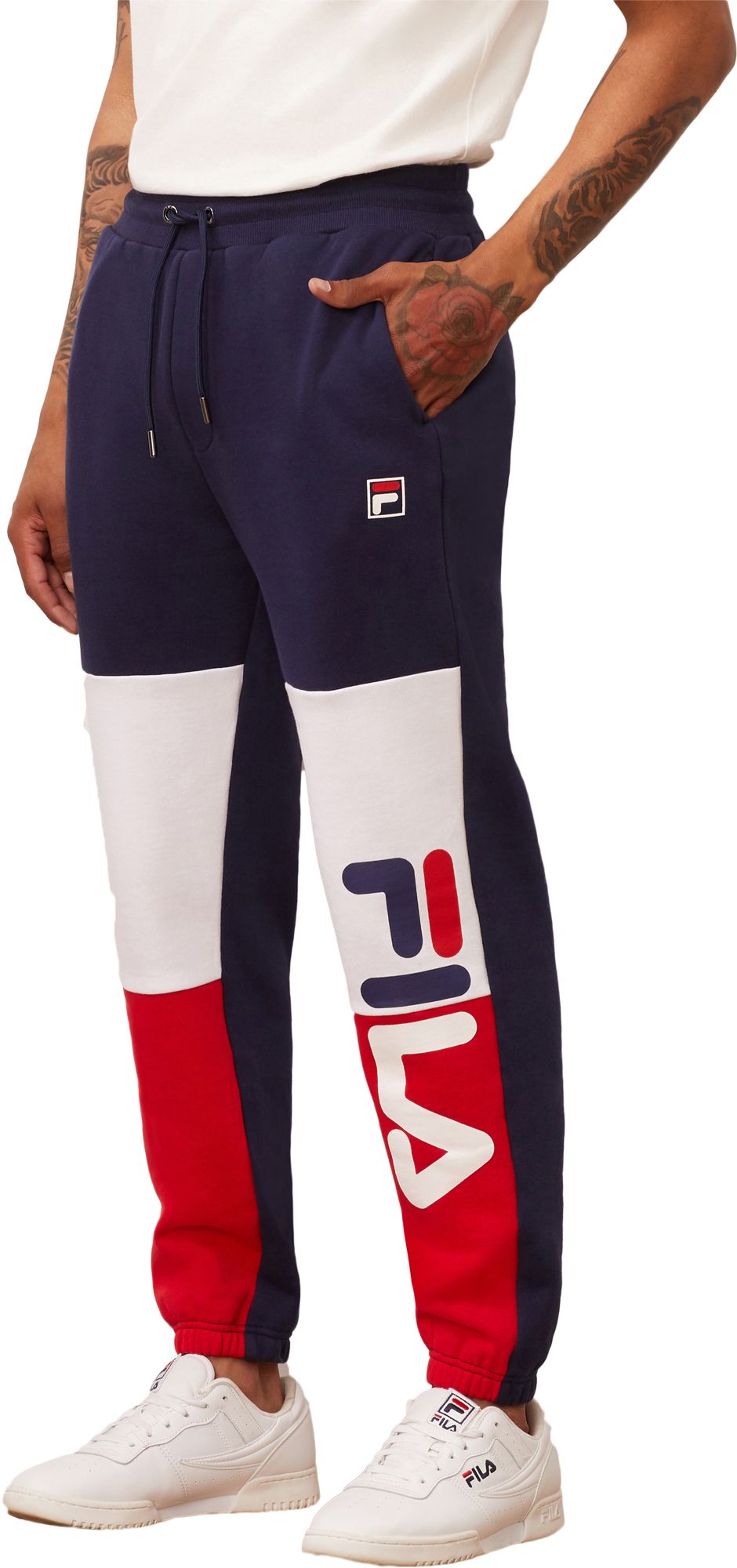 red fila pants