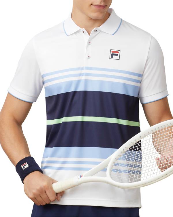 Fila Men's Legend Striped Tennis Polo