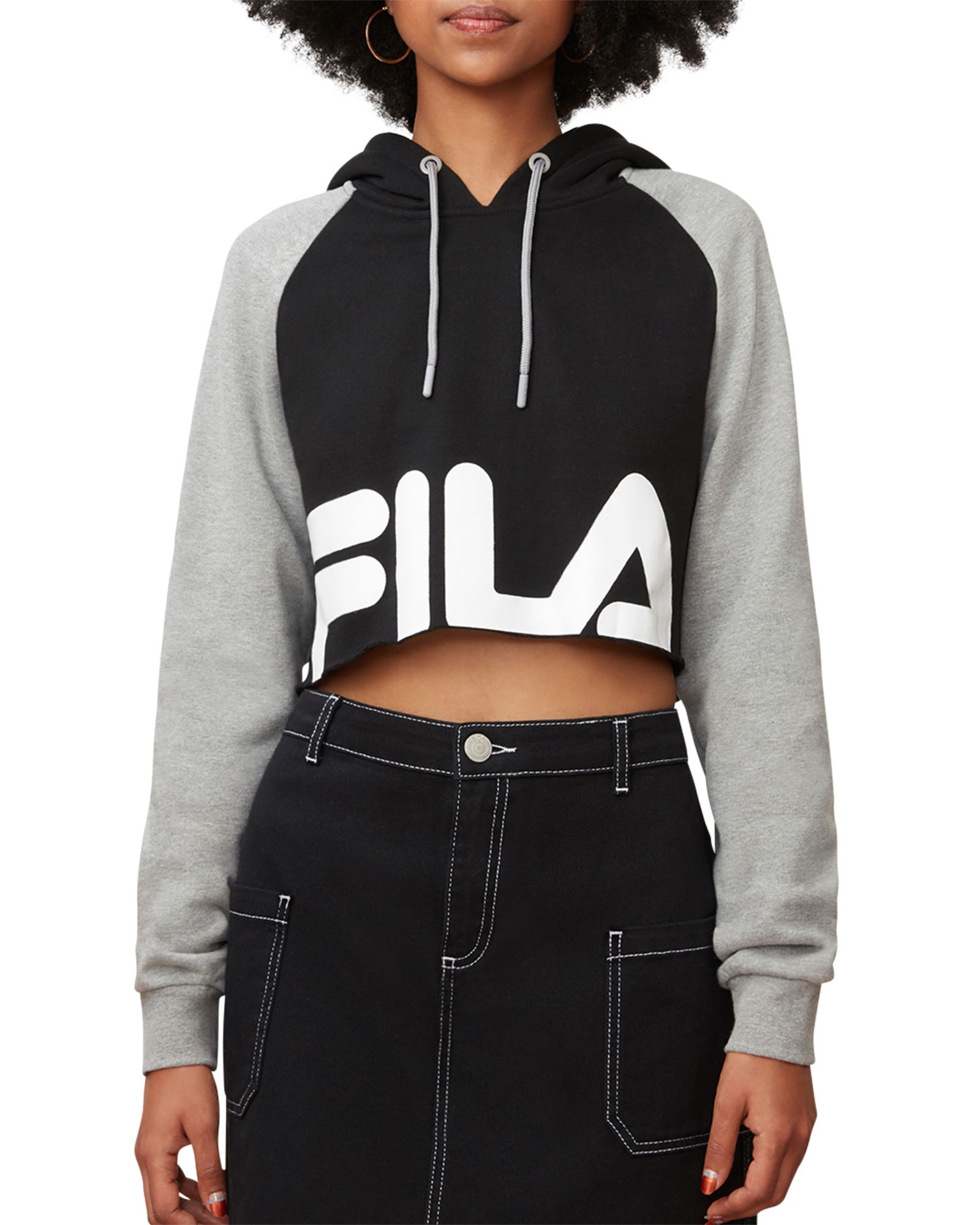 fila hoodie crop top