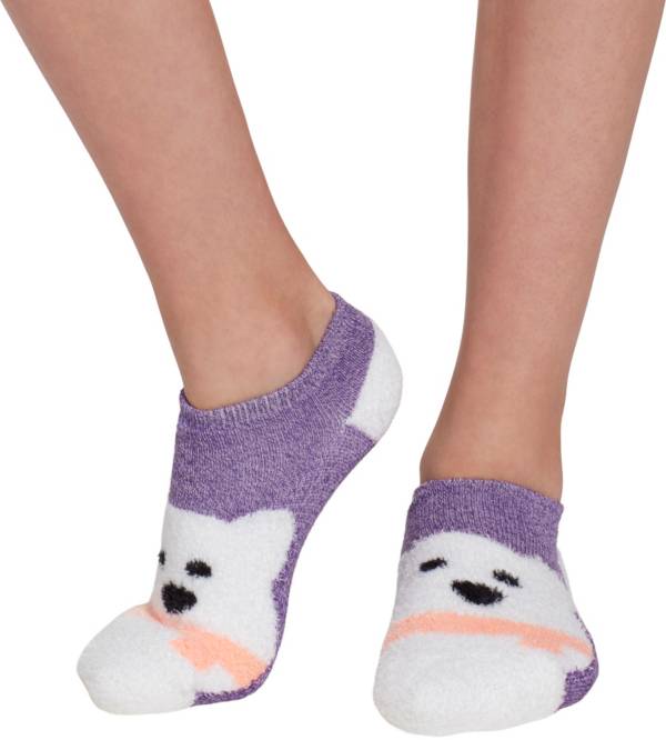 Field & Stream Girls' Cozy Cabin Bear Low Cut Socks