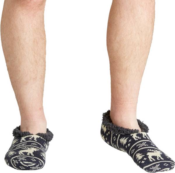 Field & Stream Men's Cozy Cabin Moose Slipper Socks