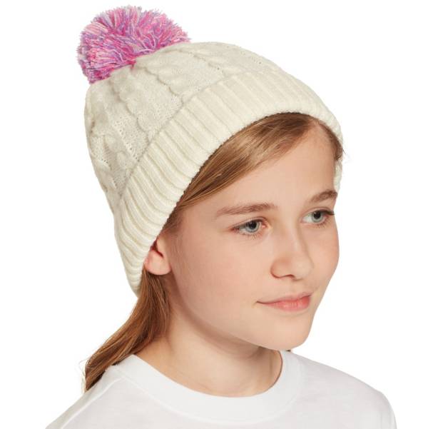 Field & Stream Girls' Cabin Cable Pom Beanie product image