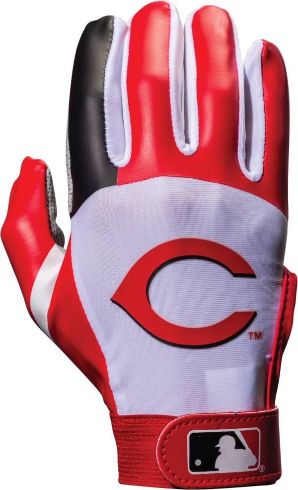 Red baseball store batting gloves