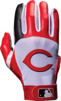 Red baseball batting store gloves