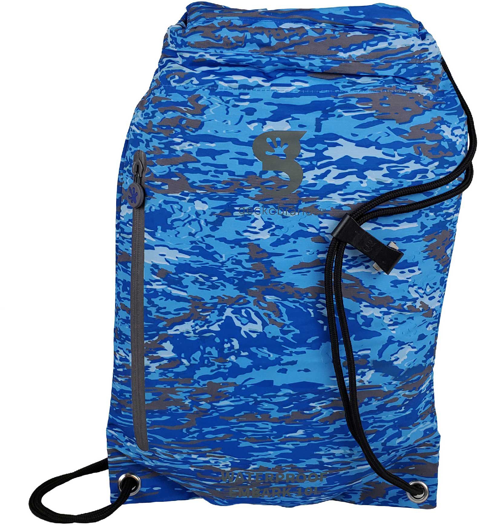 geckobrands waterproof drawstring 2.0 backpack