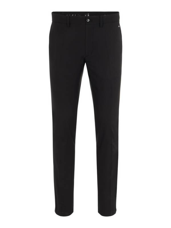 black slim fit golf trousers