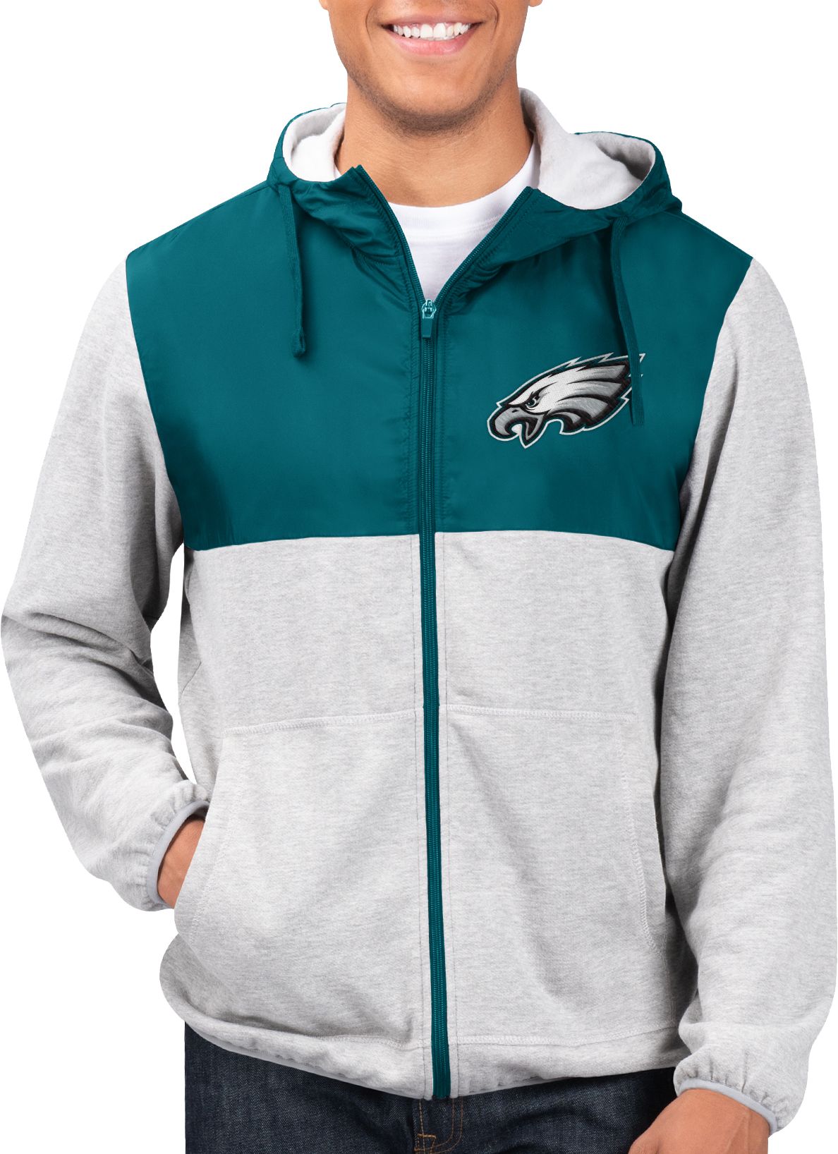 philadelphia eagles zip up jacket