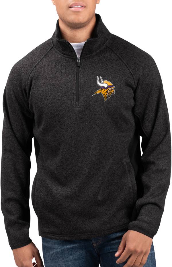 Download G-III Men's Minnesota Vikings Centerfold Half-Zip Black ...