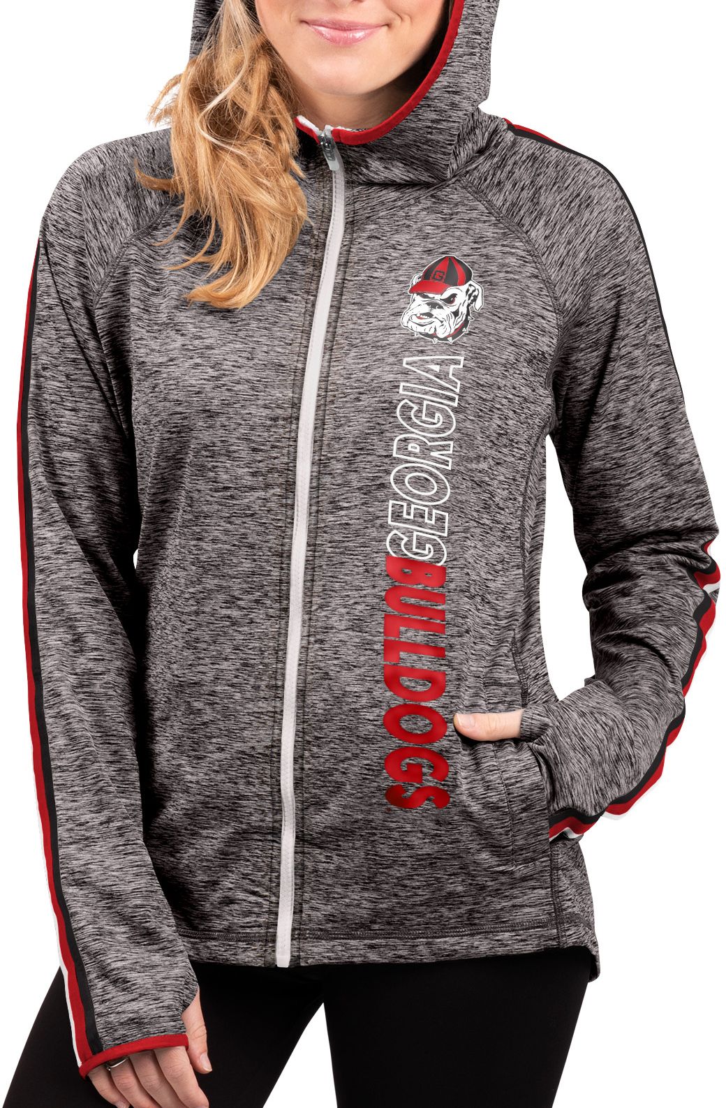 georgia bulldogs full zip hoodie