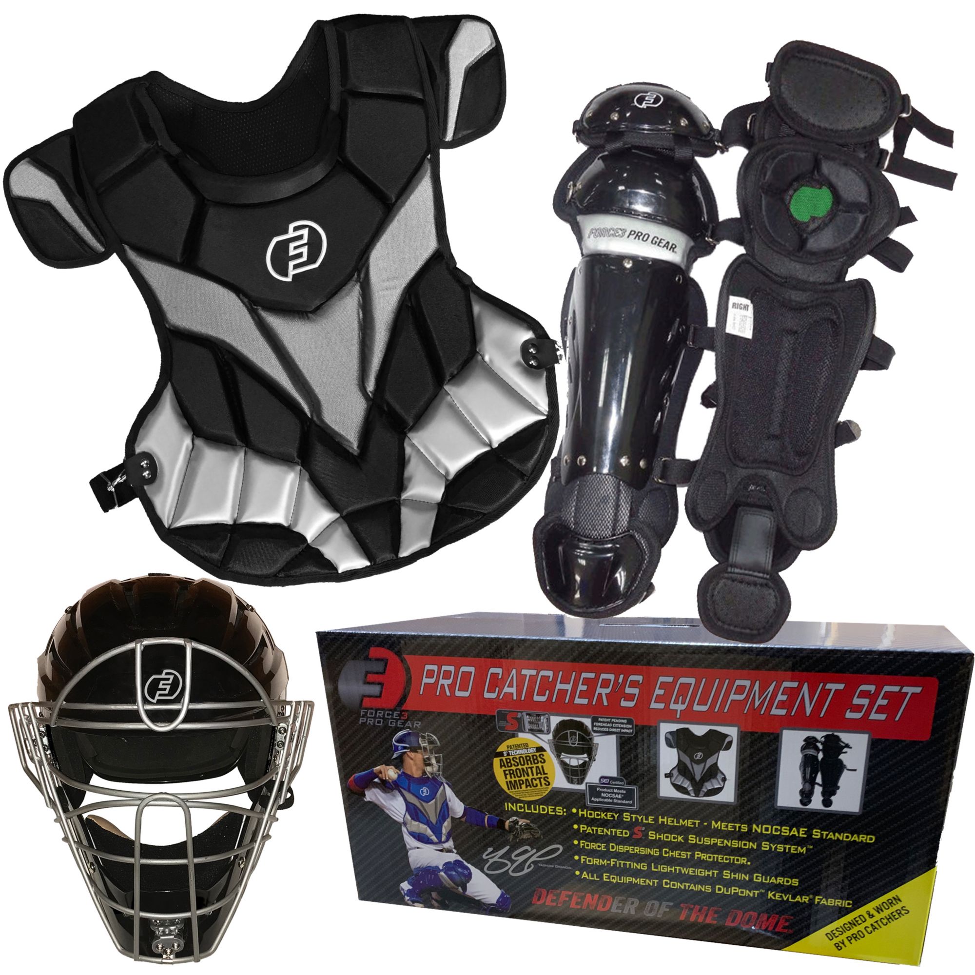 black nike catchers gear