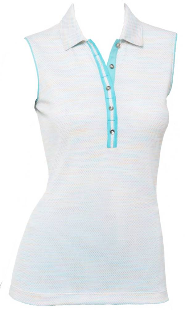 EPNY Women's Novelty Space Dye Sleeveless Golf Polo product image