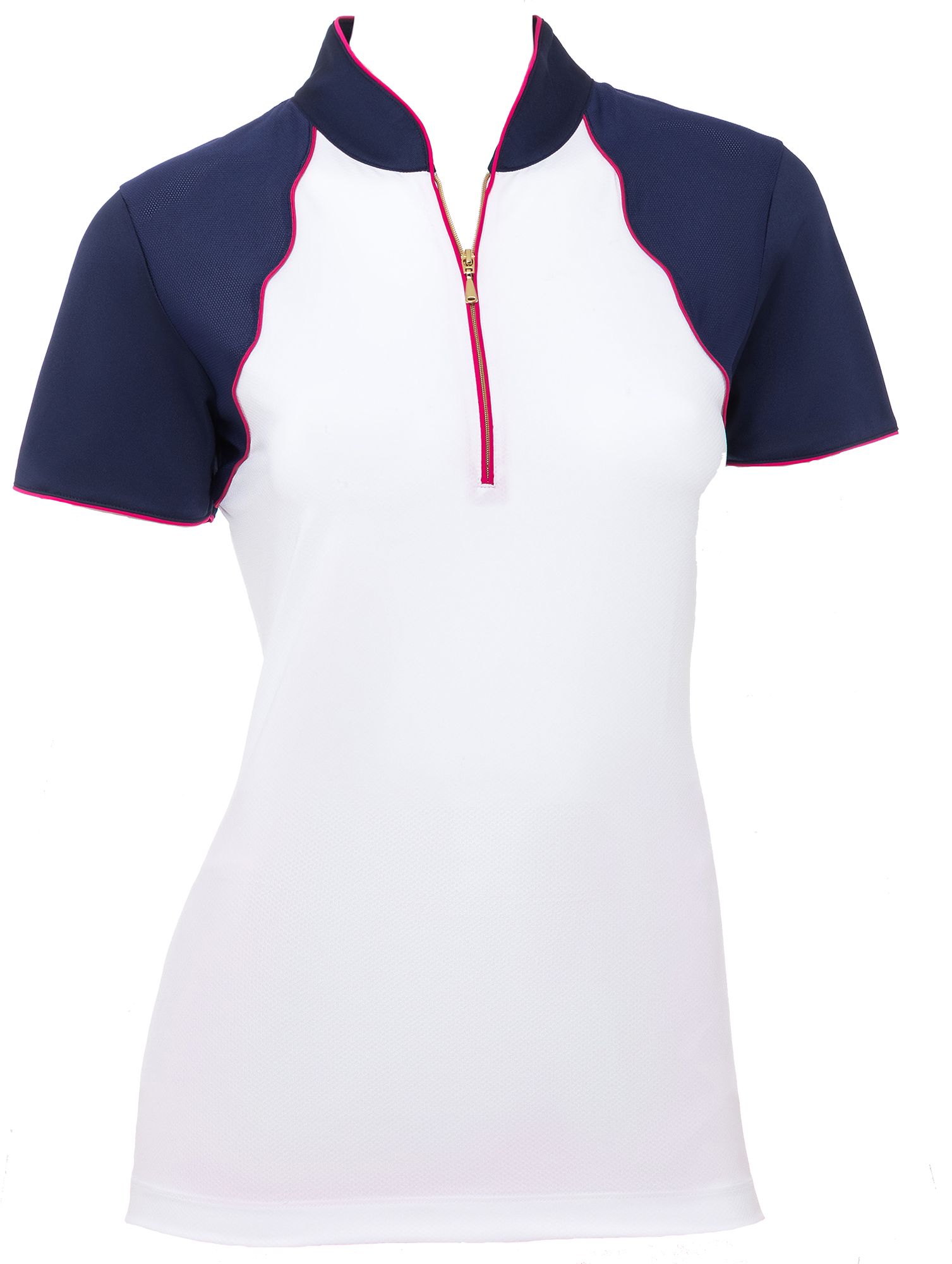 zip polo shirt womens