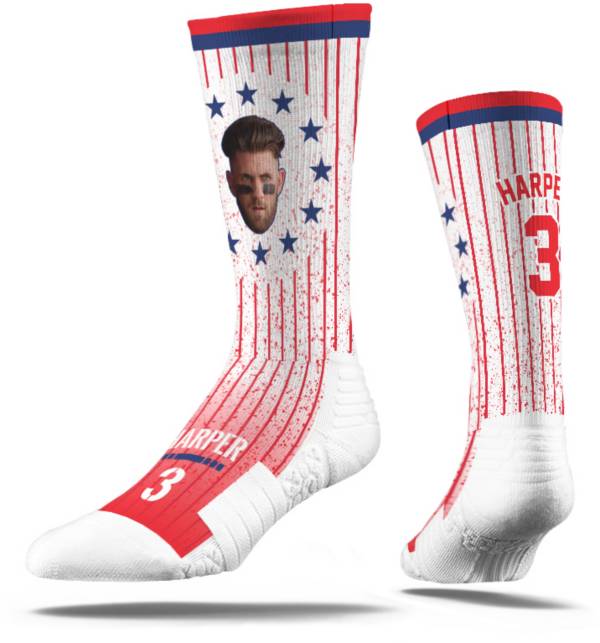 Strideline Philadelphia Phillies Bryce Harper Stars & Stripes Socks